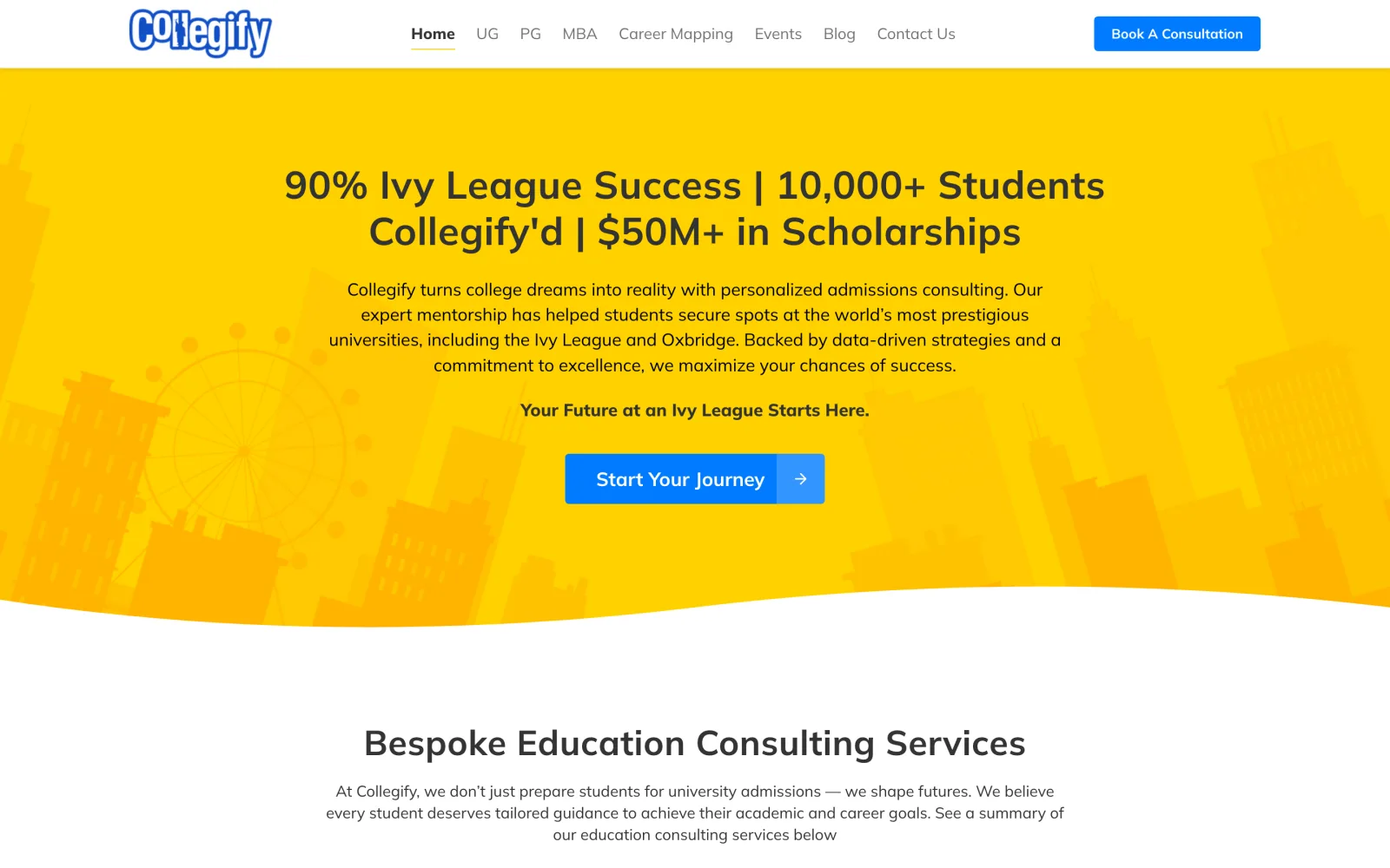Collegify — Global admissions & career mentoring